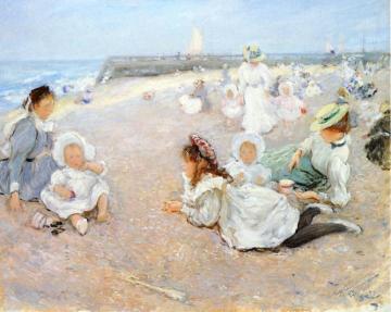 At the Seashore Artwork by Walter Russell