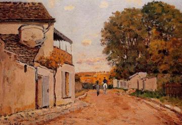 Street in Louveciennes (Rue de la Princesse) Artwork by Alfred Sisley
