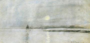 Moonlight, Flanders Artwork by John Twachtman