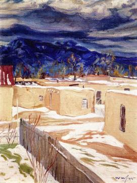 Taos Mood Artwork by Walter Ufer