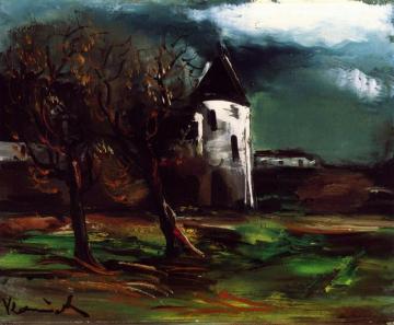 A Tower In Normandy Artwork by Maurice De Vlaminck