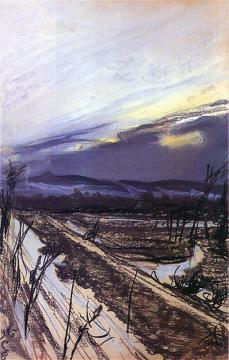 View From The Studio Window During The Thaw Artwork by Stanislaw Wyspianski