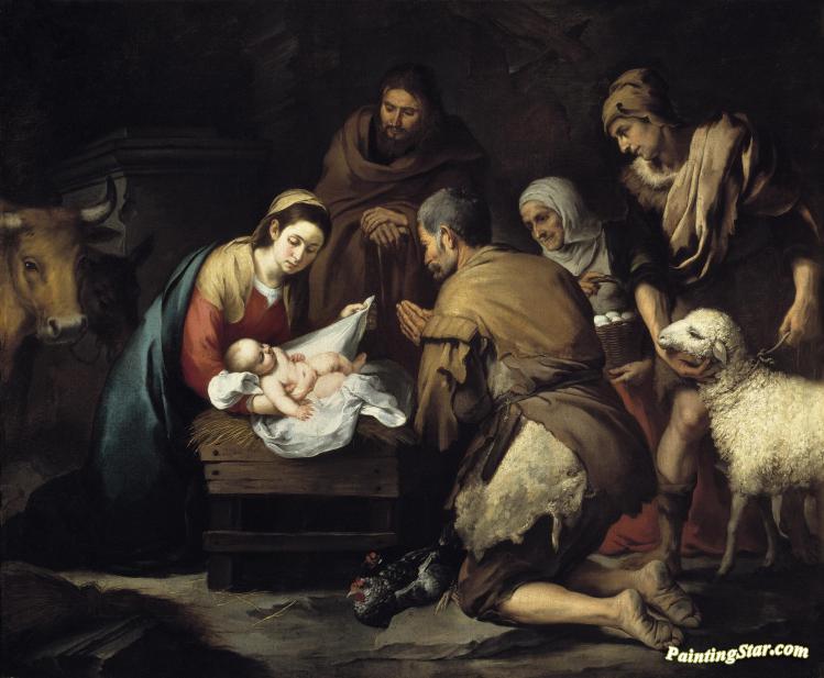 Adoration Of The Shepherds Artwork by Bartolomé Esteban Murillo