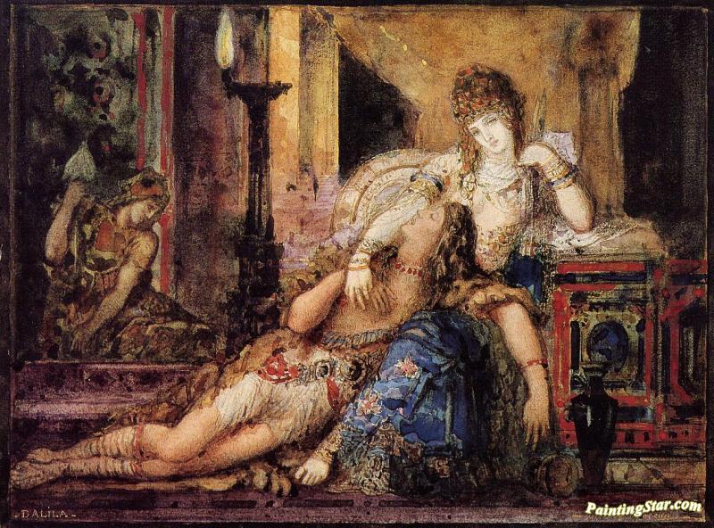 Samson And Dalila Artwork by Gustave Moreau