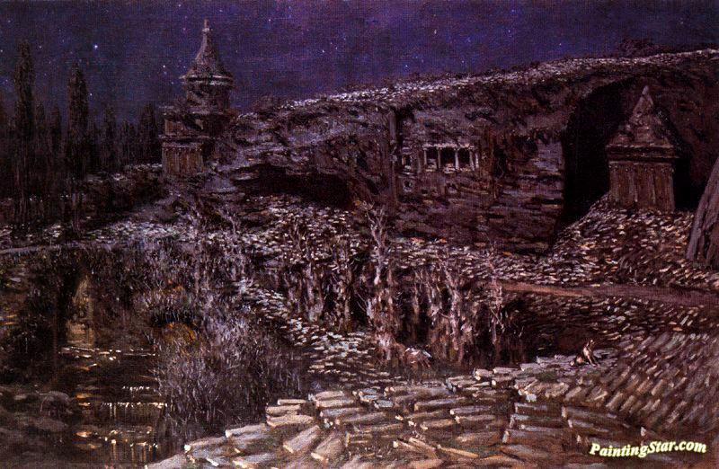 Jerusalén (olivos Y Lirios) Artwork by Antonio Muñoz Degrain