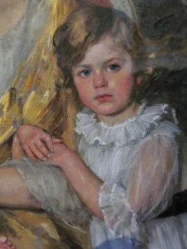 Portrait Of A Child Artwork by Therese Schwartze