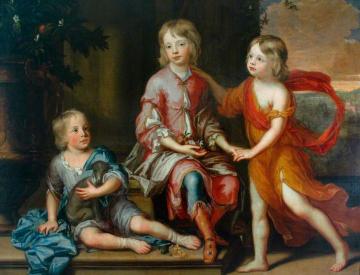 Children of the Howard Family Artwork by Sir Godfrey Kneller