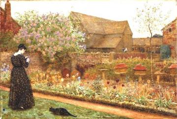 The Old Farm Garden Artwork by Frederick Walker