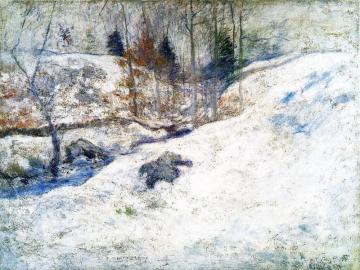 Brook In Winter Artwork by John Twachtman