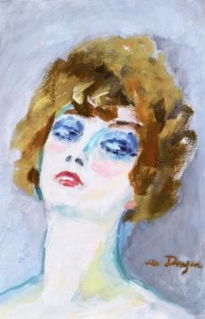Woman's Face Artwork by Kees Van Dongen