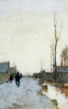 Road Near Noorden Artwork by Johan Hendrik Weissenbruch
