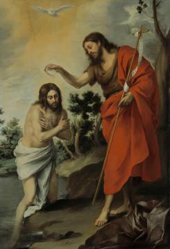 Baptism Of Christ Artwork by Bartolomé Esteban Murillo