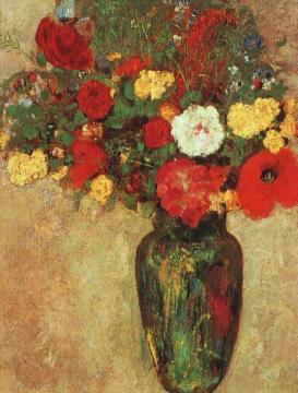 Vase of Flowers Artwork by Odilon Redon