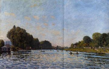 The Seine at Bougival Artwork by Alfred Sisley