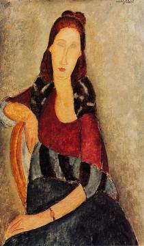 Portrait of Jeanne Hebuterne Artwork by Amedeo Modigliani