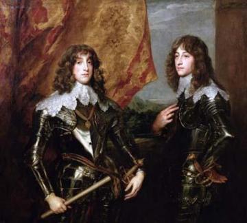 Prince Charles Louis Elector Palatine (1617-1680) and His Brother, Prince Rupert of the Palatinate (1619-1682) Artwork by Anthony van Dyck