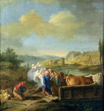 La Fuite En Egypte Artwork by Jean-Baptiste Marie Pierre