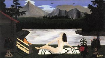 The Lady Of The Lake Artwork by Horace Pippin