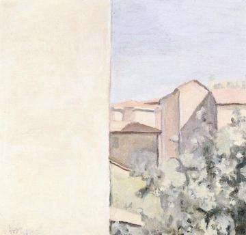 Courtyard On Via Fondazza Artwork by Giorgio Morandi