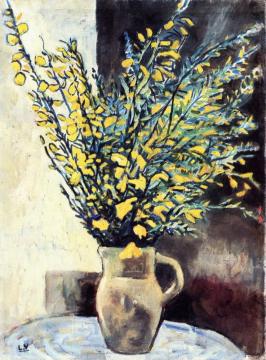 Pitcher Of Flowers Artwork by Louis Valtat