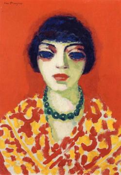 Woman In A Green Necklace Artwork by Kees Van Dongen