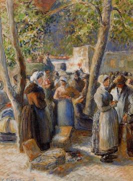 The Market in Gisors Artwork by Camille Pissarro