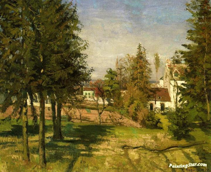 The Pine Trees Of Louveciennes Artwork by Camille Pissarro
