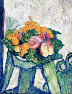 Fruit On A Stool Artwork by Louis Valtat