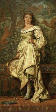 Dancing Girl Artwork by Elihu Vedder