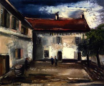 Hôtel Du Centre Artwork by Maurice De Vlaminck