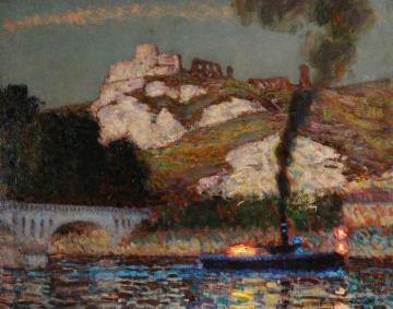 Château-gaillard, Normandy, France, After Sunset Artwork by Harold Speed