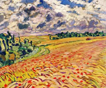Field Of Wheat With Poppies Artwork by Louis Valtat