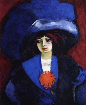 The Blue Hat Artwork by Kees Van Dongen