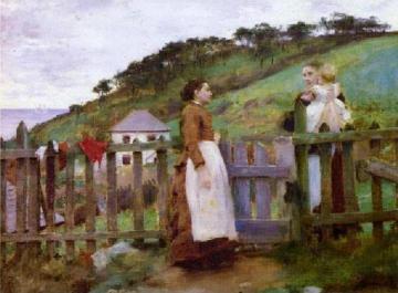 A Morning Gossip Artwork by Henry Scott Tuke
