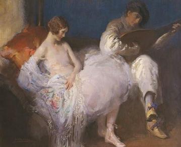 The Lute Player Artwork by Walter Ernest Webster