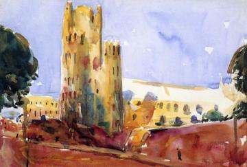 Ely Cathedral Artwork by Charles W. Hawthorne