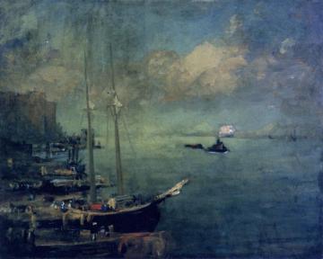 On The East River Artwork by Robert Henri