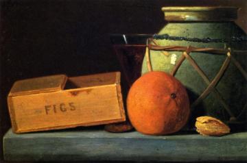 Ginger Jar And Orange Artwork by John Frederick Peto