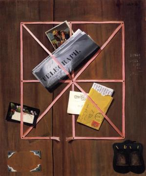 Rack Picture With Telegraph, Letter And Postcards Artwork by John Frederick Peto