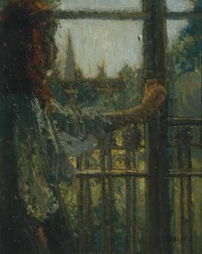 Girl At A Window, Little Rachel Artwork by Walter Richard Sickert
