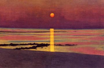 Sunset Artwork by Felix Vallotton