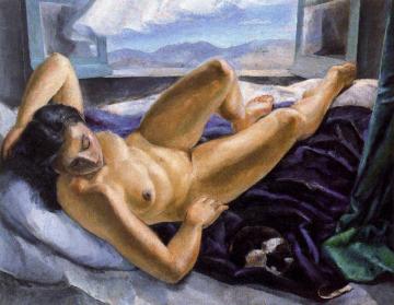 Nude At The Window Artwork by Daniel Vazquez Diaz