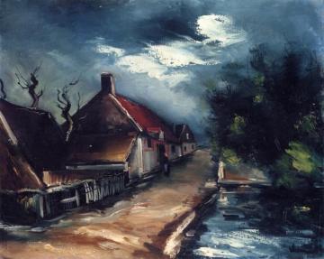 Village Road Artwork by Maurice De Vlaminck