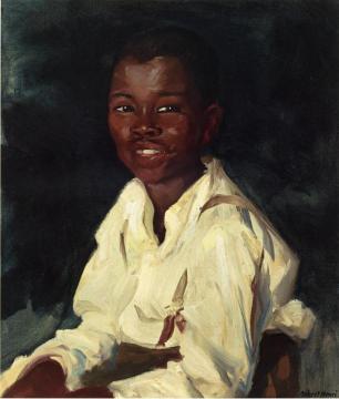 Sylvester-smiling Artwork by Robert Henri