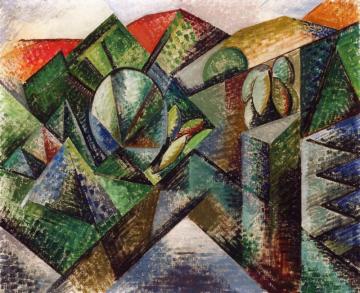 Landscape At Ceret Artwork by Auguste Herbin