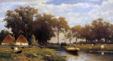 Summer Landscape Artwork by Johan Hendrik Weissenbruch