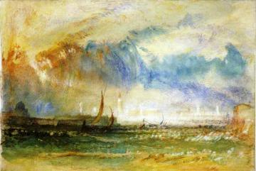 Venice, storm at sunset Artwork by Joseph Mallord William Turner