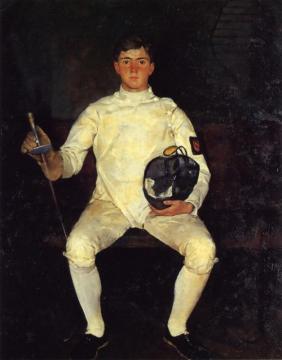 The Fencer Artwork by Charles W. Hawthorne