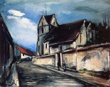 Village Church Artwork by Maurice De Vlaminck