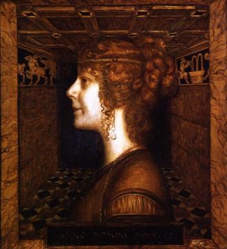 Florentine Lady Artwork by Franz von Stuck